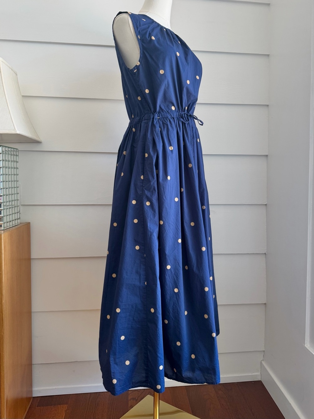 Kate Sylvester Dress Dotty Cotton Dress in Ink - Picture 3 of 8